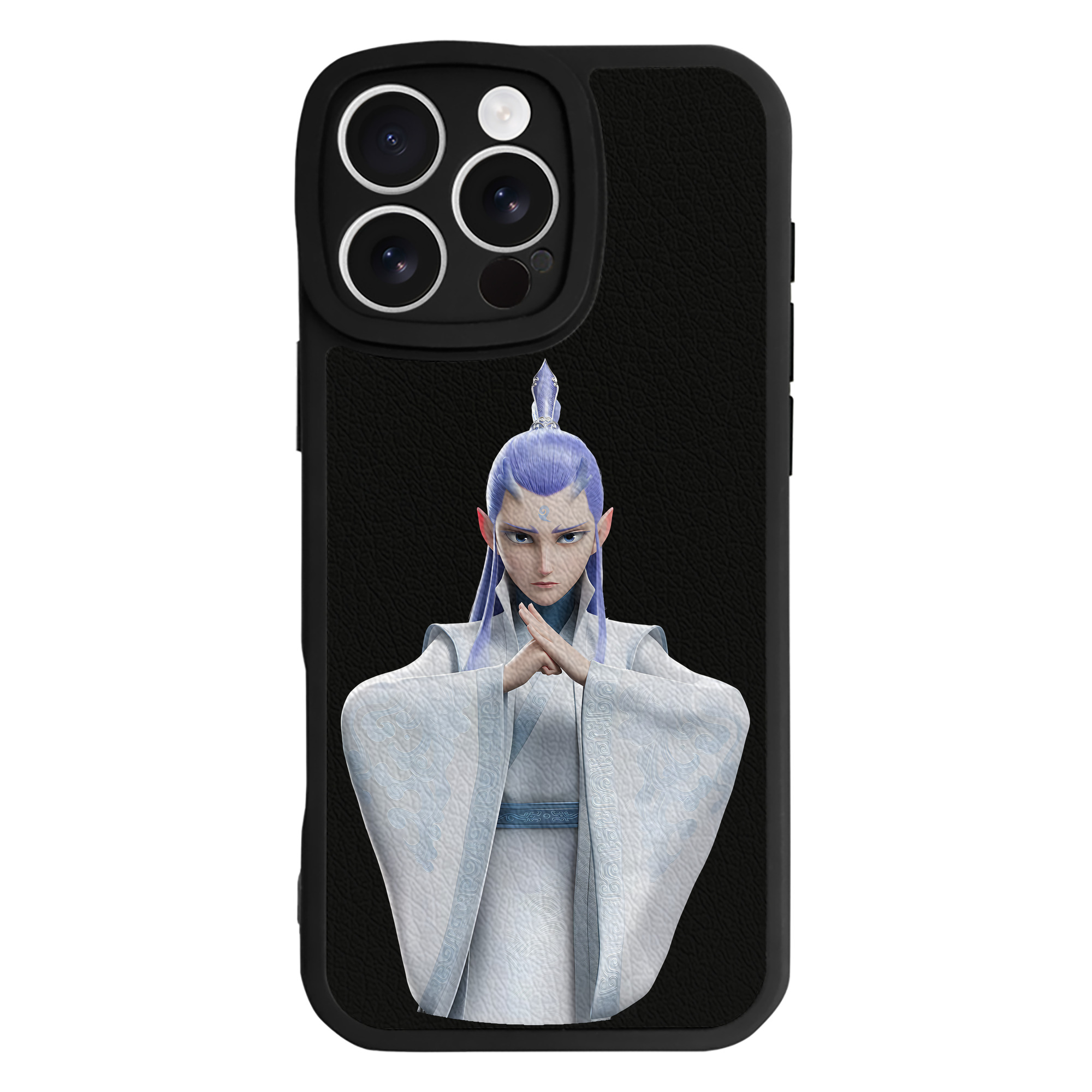 （画像用） Ne Zha 2 ナタ 魔童の大暴れ 【iPhone 16シリーズ対応】シリコンスマホケース（レザー調） 材質：シリコン